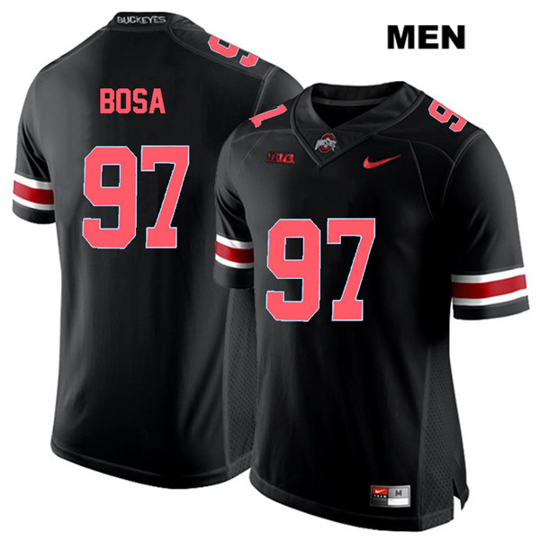 Ohio State Buckeyes Men's Nick Bosa #97 Red Number Black Authentic Nike College NCAA Stitched Football Jersey HY19K76GA
